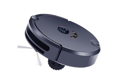 China Black Intelligent Robot Vacuum Cleaner 180 ML Water Tank OEM Service for sale