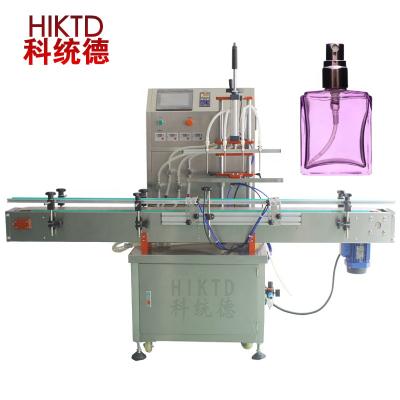 China CLOTHING Fully Automatic 4 Heads Small Perfume Bottle Filling Machine For 100ML for sale