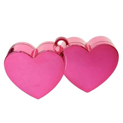 China Valentine's Day / Wedding Decoration Metallic Heart Balloon Double Weights For Wedding Decoration for sale