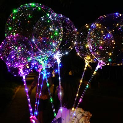 China TPU Clear Bubble Balloon With Led Light String Flashing For Party Decoration for sale