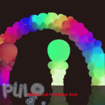 China Party Decoration 5m Sound Control Illusion Balloon LED Lights Arch Kit For Party Balloon Decoration for sale