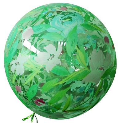 China Festival Decoration Customized Full Color Printed Bubble Balloon for sale