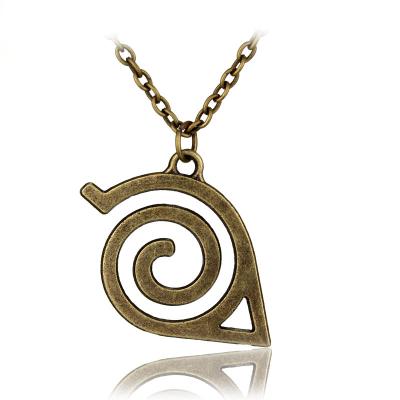 China Anime Cosplay Shippuden's Other Famous Japanese Village Logo Enamel Pendant Necklace for sale