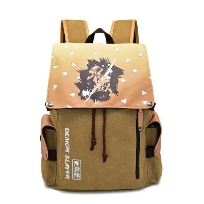 China The Other RTS Anime Demon Slayer Kamado Nezuko Cosplay Backpack School Travel Bag Outside Daypack Laptop Gifts for sale