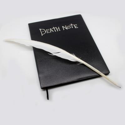 China Gift Anime Death Ordained Death Notebook Diary Cosplay Props Fans Notebook Gifts Set With Feather Pen for sale