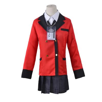 China Polyester Anime Cosplay Costume Hyakkaou School Uniform for Yumeko Jabami Girls Clothes Sets S-3XL for sale