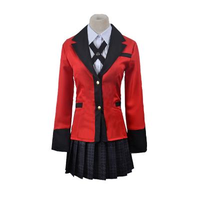 China The Girl Cosplay Jabami Yumeko Cosplay School Uniform Costume Polyester Anime Costume Yomoduki Runa Team For Women for sale