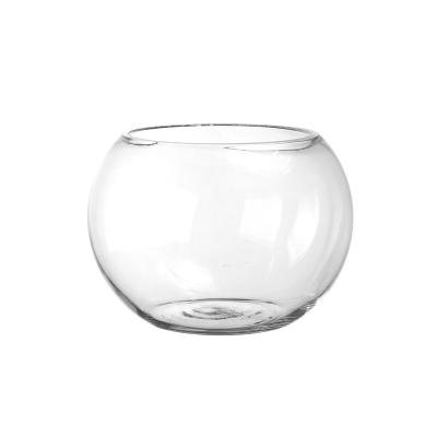 China Viable Clear Large Round Aquarium Fish Bowl Glass Aquarium for sale