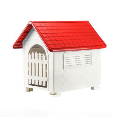 China Sustainable Custom Plastic Outdoor Small Doghouse Rainproof Dog House for sale