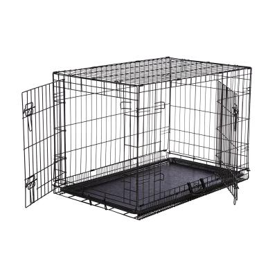 China Stocked Factory Price Wholesale Pet Cages Medium Metal Wire Dog Kennel for sale