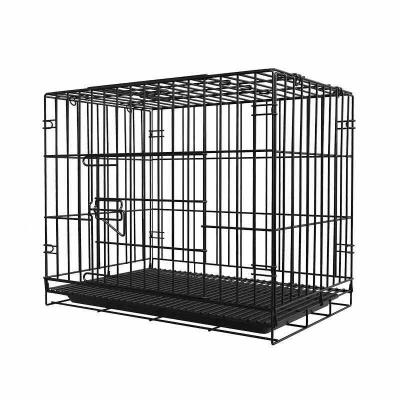 China Foldable Kennel Stocked Cage For Sale Large Dog Outdoor Sturdy Wire Closed Wire Pet Cage for sale