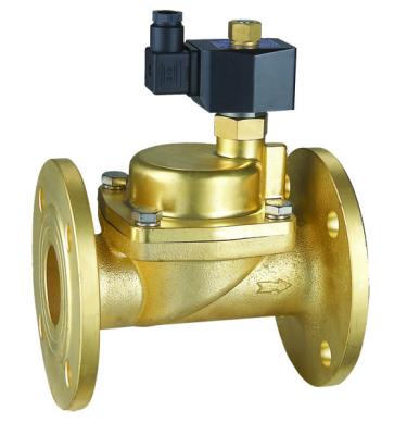 China PS-FK General Brass Body With Flange End Normally Open Pilot Operated Steam Solenoid Valve for sale