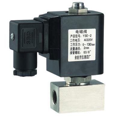 China To Be Faithful YSE-010 1/4' 3/8' Stainless Steel IP65 Low Power High Pressure Solenoid Valve AC230V 300bar for sale