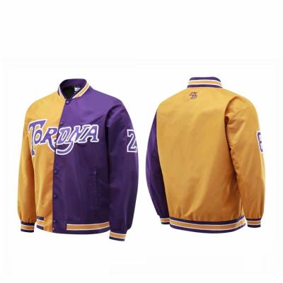 China Breathable Kobe Bryant Laker s Miami Chicago teams fashion cheap winter embroidery basketball jacket clothes coat for sale