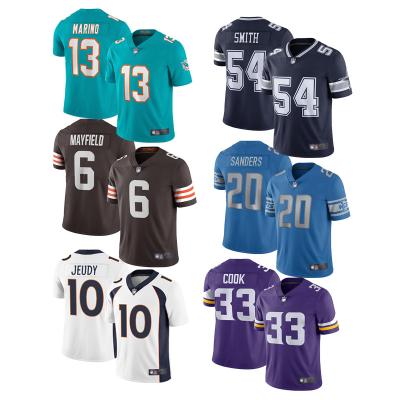 China New Design Baker Mayfield Patrick Mahomes Dak Prescott Aaron Rodgers Wilson Watson Khalil Mack American Football Quick Dry Jersey for sale