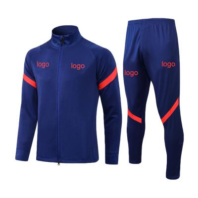 China 2021 Fashion National Sports Tracksuits Club Team Logo Soccer Quick Dry Tank Top Tracksuits Set Training Jacket Football for sale