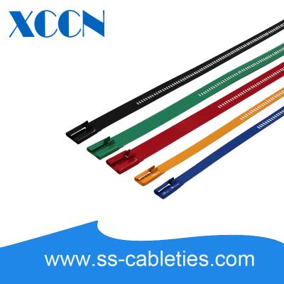 China Las bridas de plástico del cable de alimentación ponen en orden, logotipo de encargo de los soportes de las bridas de plástico del alambre de metal imprimible en venta