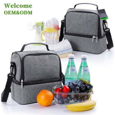 China Large KID Food Polyester Food Aluminum Foil Waterproof Soft Ice Lunch Cooler Bag for sale