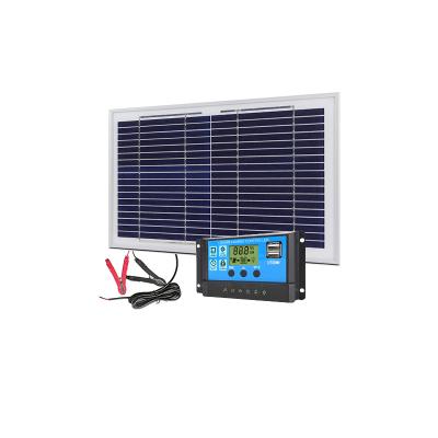 China Home Mini Solar Panel System Manufacturer 10W Poly Solar Panel With Pwm Controller For Home for sale