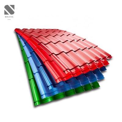 China Building Coating PPGI Galvanized Corrugated Steel Sheet 0.5mm Thick Roofing Sheet for sale