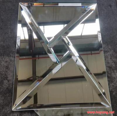 China Customized Size By Yard And Lead Free Beveled Mirror Cooper Style Etched Mirror Aluminum Silver Mirror for sale