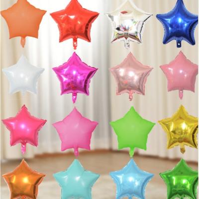 China 18 Inch Pentagram Aluminum Film Balloon Party Decoration Scene Setting for sale