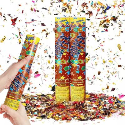 China Wholesale Compressed Air Twist Party Confetti Cannon Popper Confetti Shooter for sale