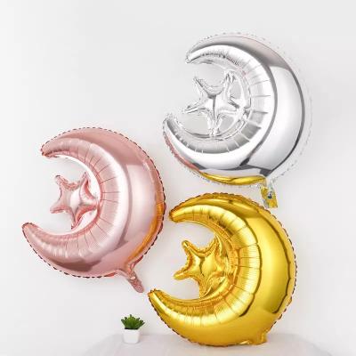 China Moslimeid al-fitr hari raya ramadan-van de de Aluminiumfolieballon van de Maanster de Giftstuk speelgoed 24Inch Te koop