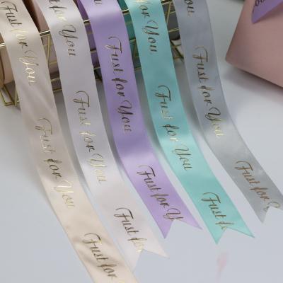 Κίνα Printing Bouquet Flower Polyester Grosgrain Ribbon Cake Handmade DIY Satin Ribbon προς πώληση