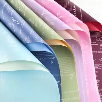 China Eco Friendly Luxury Flower Bouquet Soap Wrapping Paper Letters 58*58cm from Korea for sale