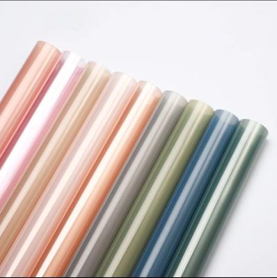 China High Transparency Colored Glass Paper for Christmas , Waterproof Flower Wrapping Paper with Coating for sale