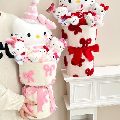 China Adorável boneca de pelúcia gato grande buquê produto acabado pelúcia brinquedo dia dos namorados presente de aniversário à venda