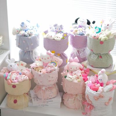 China Christmas gift doll bouquet finished product Qixi Valentine's Day gift for girlfriend birthday gift bouquet souvenir for sale