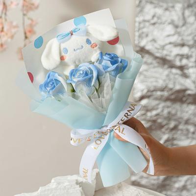 Chine Sanrio Kuromi Rose savon à main Bouquet poupée poupée fleur artificielle à vendre