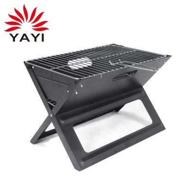 China Easily Assembled Portable Charcoal BBQ Grill Black Camping BBQ Stove Grill for sale