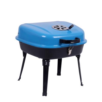 China Easily Assembled Foldable BBQ Stove Camping Grill Portable BBQ Charcoal Grill for sale