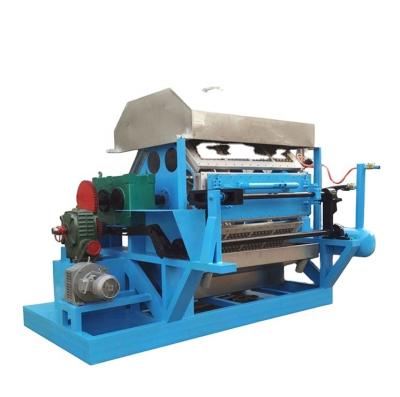 China Automatic egg tray paper pulp egg tray production line/waste paper reuse used egg tray machine/small machine making egg tray for sale