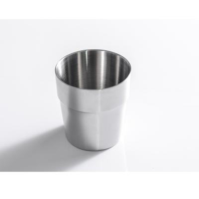 China Stainless Steel Double Wall Sustainable Short Cup Korean Style for sale