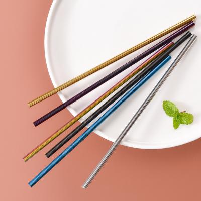 China Straight Sustainable Eco Friendly 304 Metal And Bend Stainless Steel Reusable Straws for sale