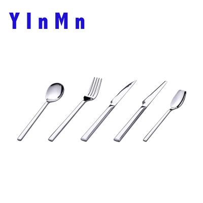 China 22 Pcs Viable Fine Quality Mirror Polishing Home Decoration Customize Stainless Steel Cutlery Set for sale