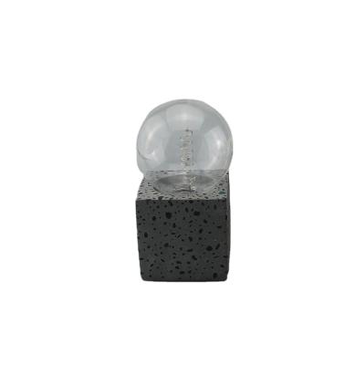 China Modern classic small mini concrete cement used edison bulb table lamp best selling in western style for sale