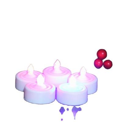 China Electronic Flameless Small Candle On/Off Light Tea Holders LED Home Decoration Small Mini Solar Battery Cable Tea Candle Light Led Candle for sale