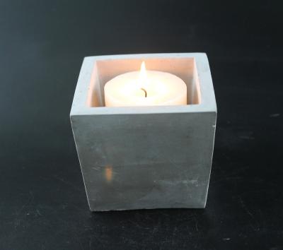 China Scented Concrete Candle Jars Wholesale Unique Cement Wax Scented Candle Jars for sale