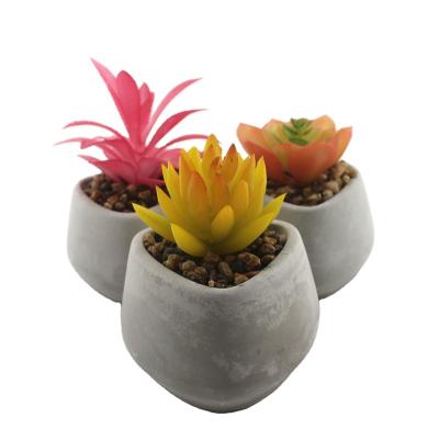 China Wedding Faux Succulent Set Potted Artificial Succulent Plants Small Pots In Square Planter For Office Home Indoor Decor for sale