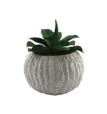 China Wedding Concrete Multilateral Cylindrical Artificial Green Plant Plant Succulent Pot. for sale