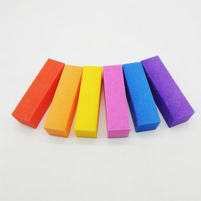 China Nail Care Wholesale Custom Logo Nail Tools Sponge Nail File Buffer Block Sponge Nail File Protects 4 Sides for sale