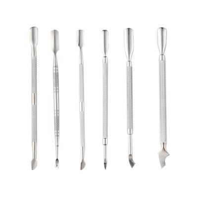 China Stainless Steel Nail Cuticle Remover Special Steel Cuticle Pusher Newest High Quality Callus Remover Professional 2 Ways for sale