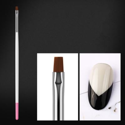 China Custom Nail Gel Nail Art Brush Set Supplies Wooden Private Label Acrylic Nail Brush for Nail Art for sale