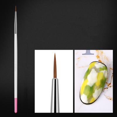 China Wholesale Large NAIL Nail Brush Single Pull Drawing Painted Acrylic Flower Paint Pen Nail Brush kolinsky for sale