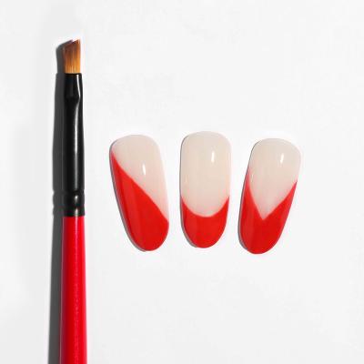 China NAIL explosion patterns nail to sweep single pull drawing oblique line painted flower incision French Nail Brush Pen for sale